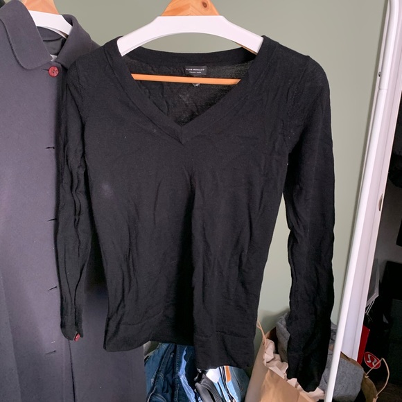 Club Monaco Italian Wool Sweater Medium Black - Picture 1 of 1